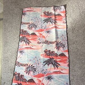 Tropical Palm Beach Tapestry towel